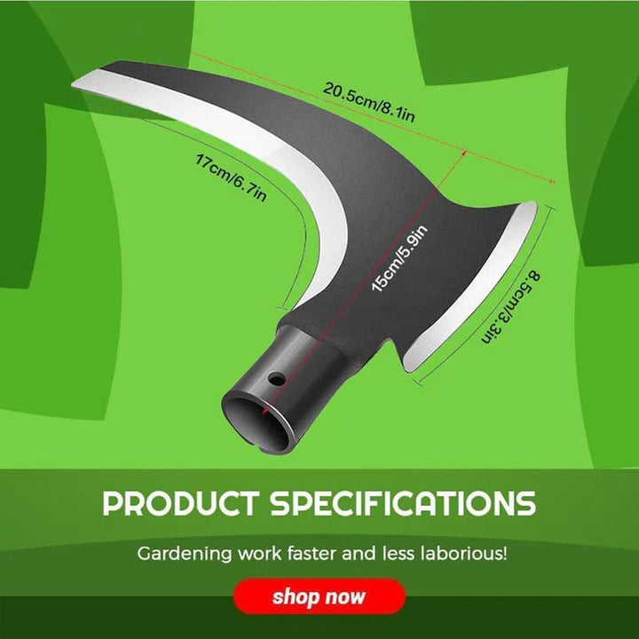 Dual-Edge Steel Sickle Head