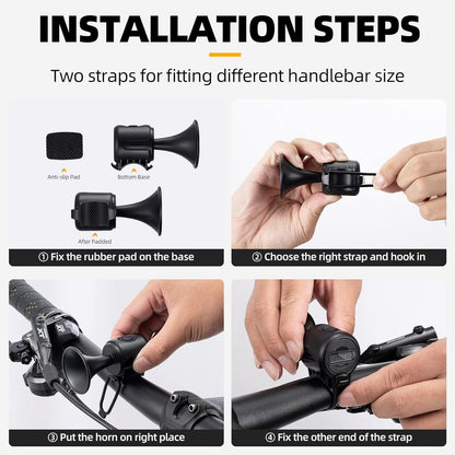 Waterproof bicycle horn
