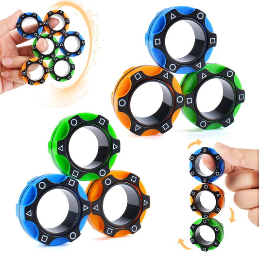 magnetic rings stress relief fidget toy