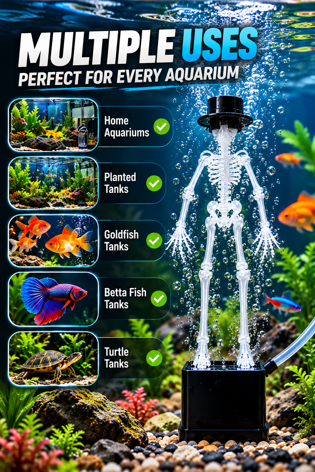 Skeleton under water dancer skeleton