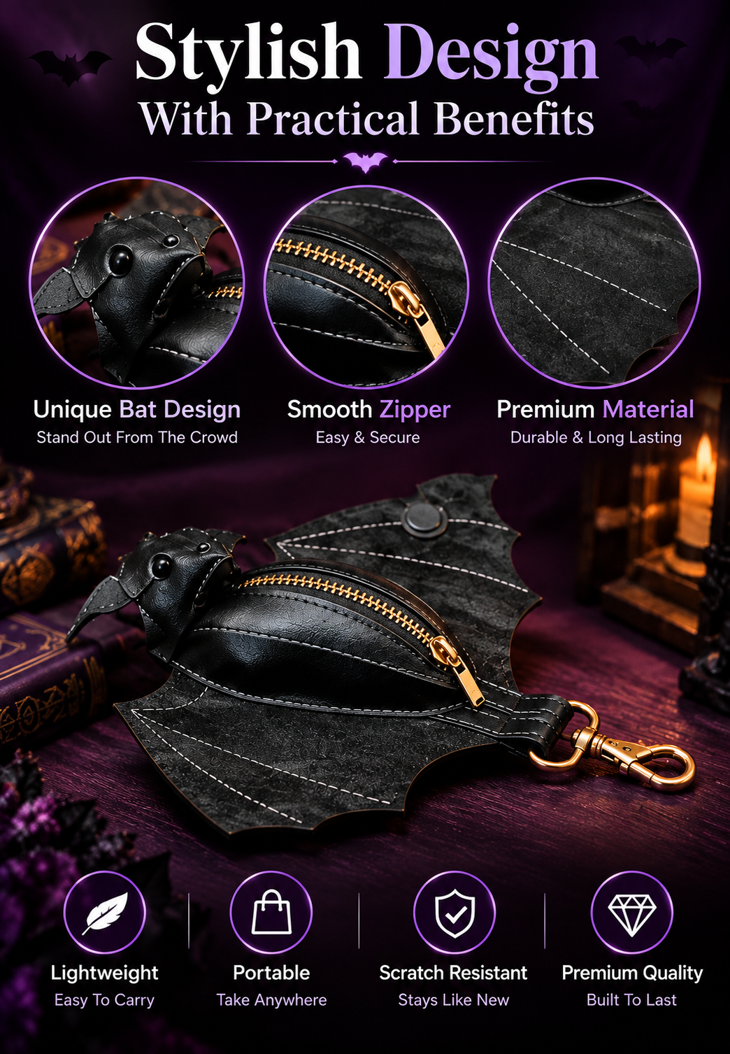 Bat Coin Pouch