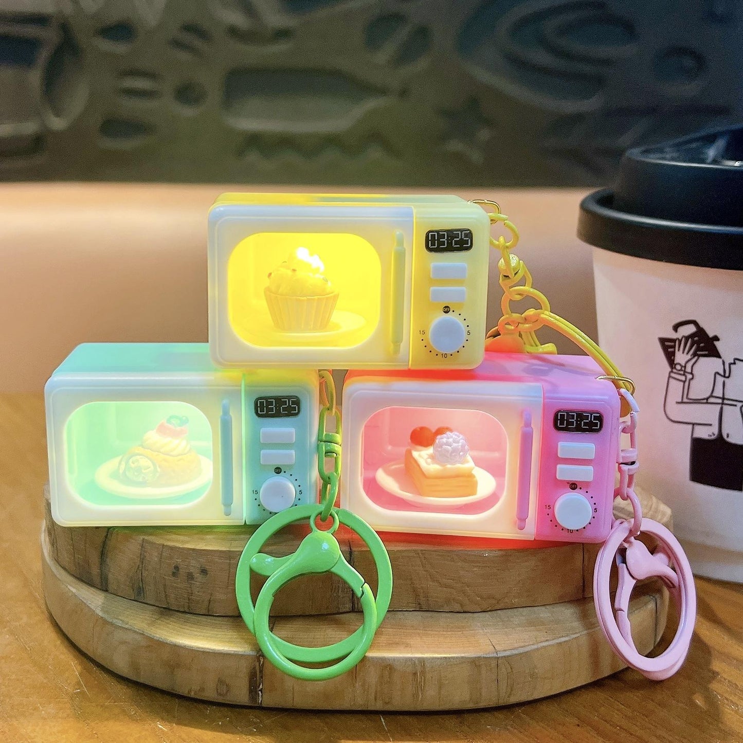 🔥 cute Microwave  Keychain