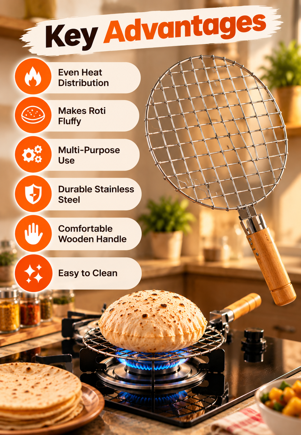 Multi-Purpose  Round Grill