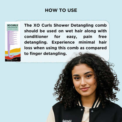 XO Curls Shower Detangling Comb