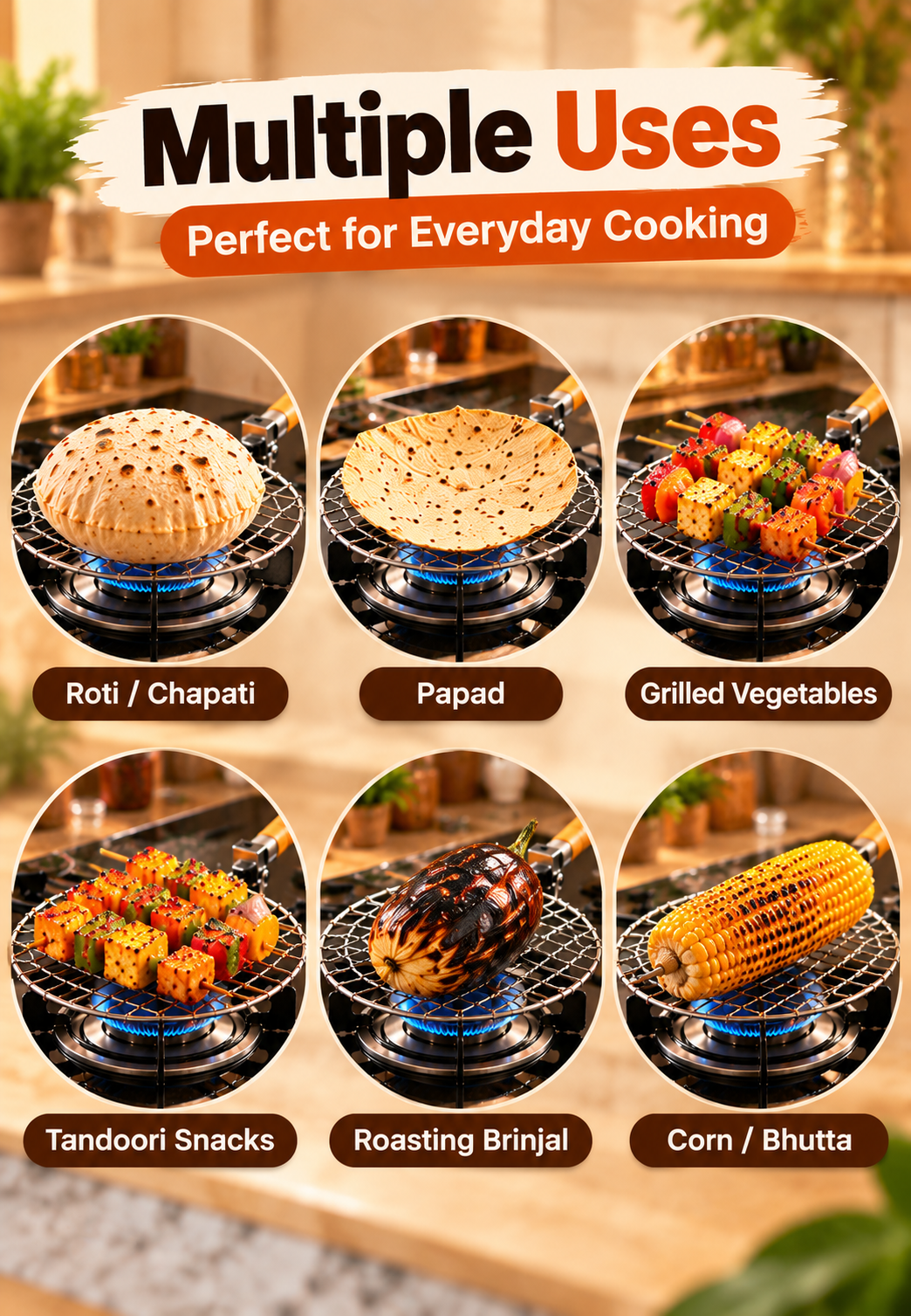 Multi-Purpose  Round Grill