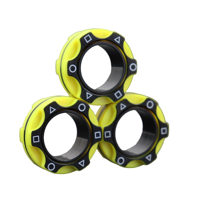 magnetic rings stress relief fidget toy