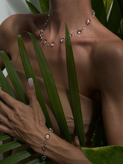 Transparent Dew Drop Necklace