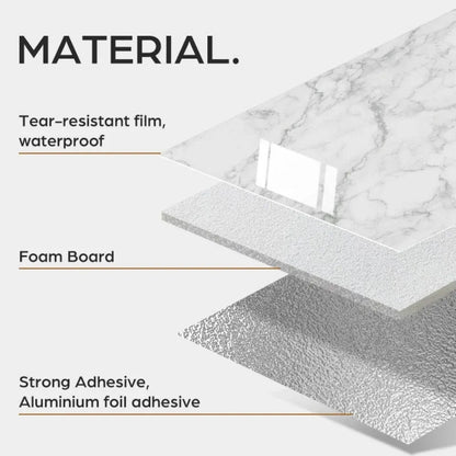 🏠 Self-Adhesive Marble Wall Panel – Waterproof & Scratch Resistant