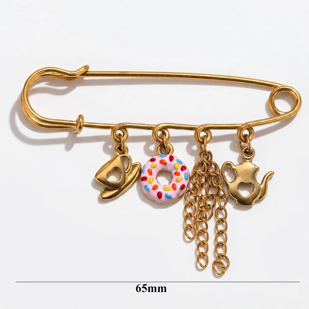 Charmed safety pins