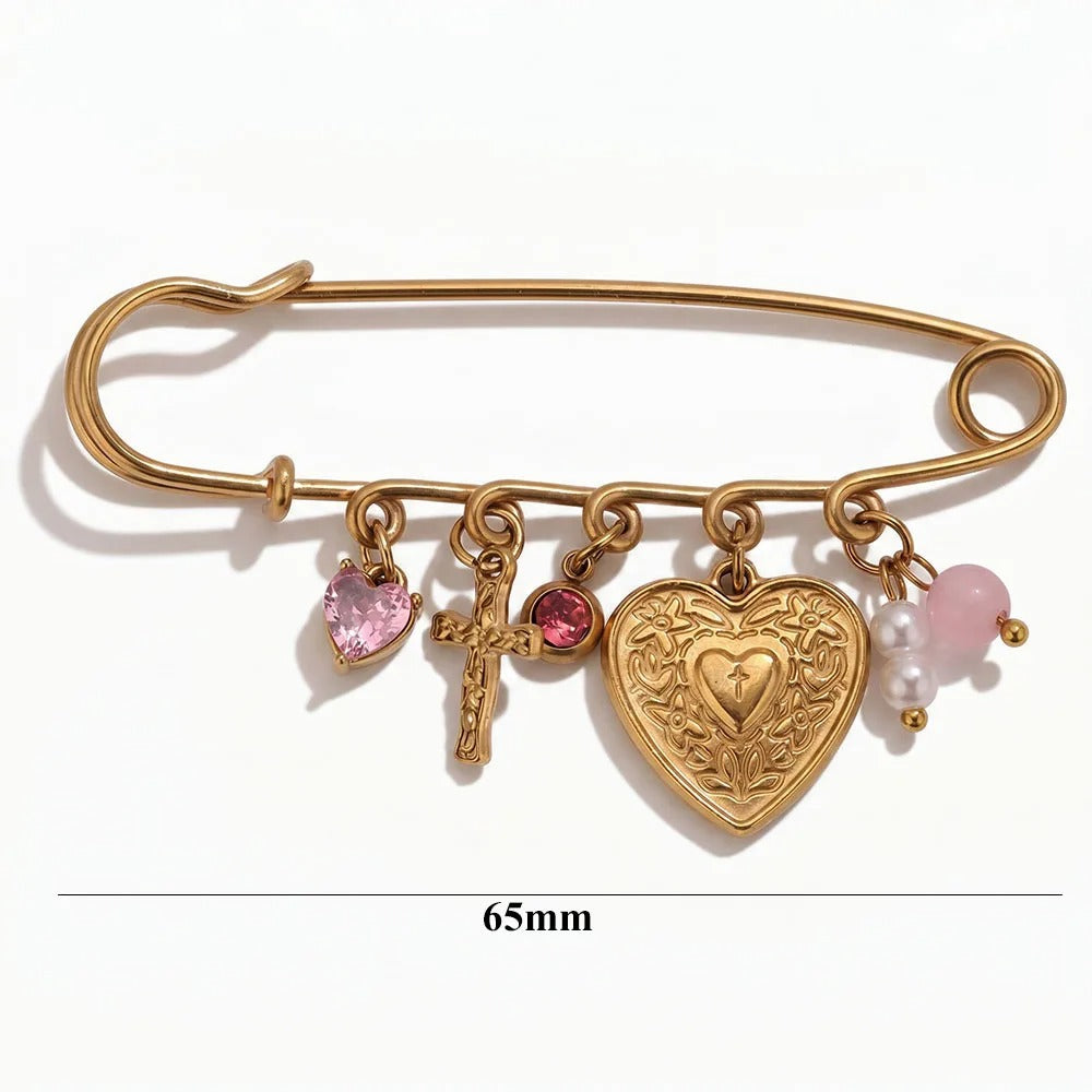 Charmed safety pins