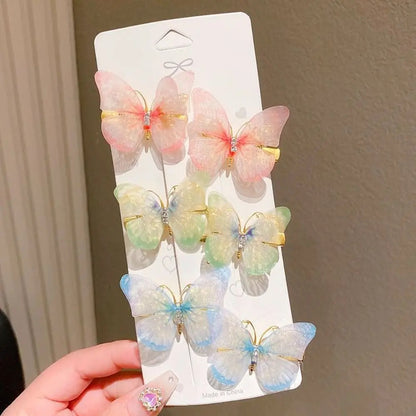Sweet Wind Butterfly Hair Clips