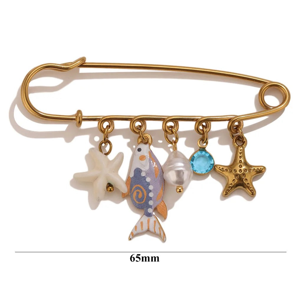 Charmed safety pins