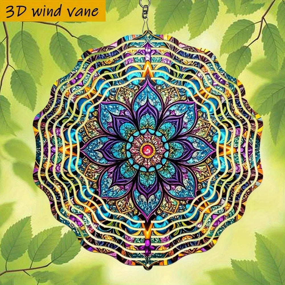 3D kinetic wind spinner