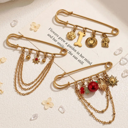 Charmed safety pins