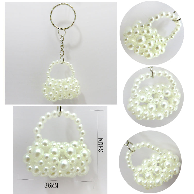 PearlLuxe Mini Bag Charm Keychain 💖
