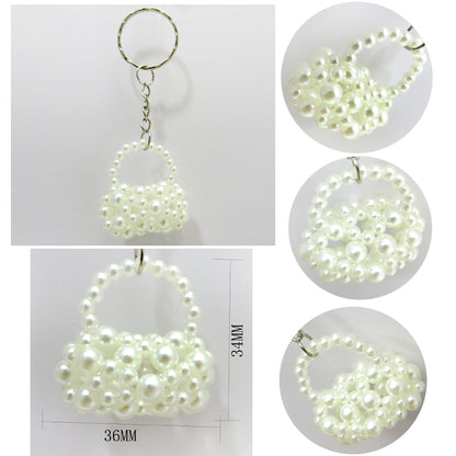 PearlLuxe Mini Bag Charm Keychain 💖