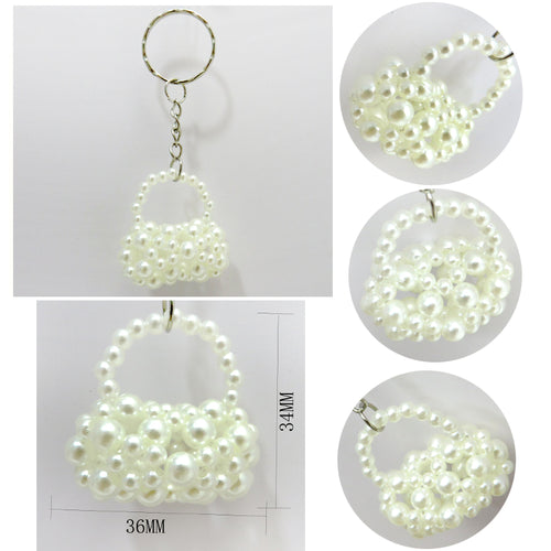 PearlLuxe Mini Bag Charm Keychain 💖