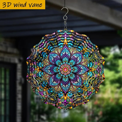 3D kinetic wind spinner