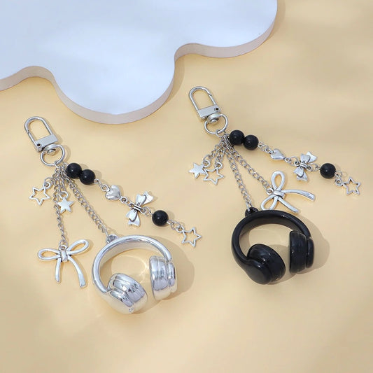 Punk Stars Earphone Keychain