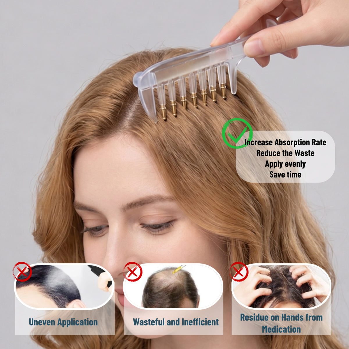 ScalpFlow Oil Applicator Comb