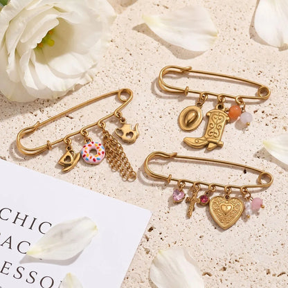 Charmed safety pins