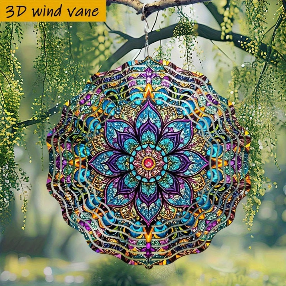3D kinetic wind spinner