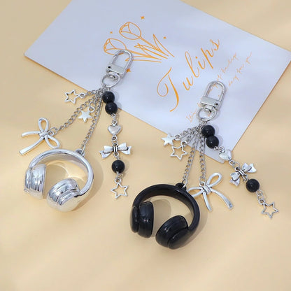 Punk Stars Earphone Keychain