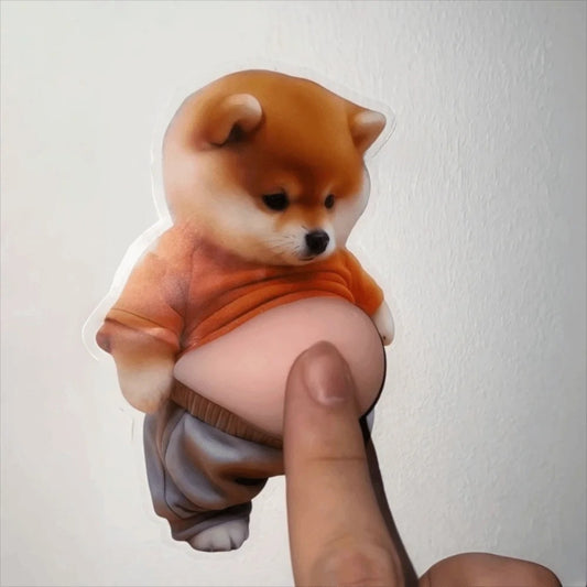 Chubby Funny 3D Soft Belly Cat Sticker Waterproof