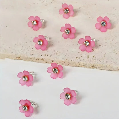Pearl flower hair pins