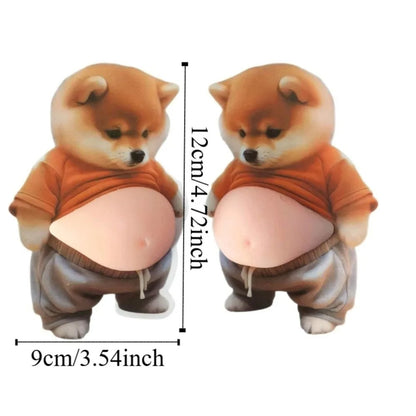 Chubby Funny 3D Soft Belly Cat Sticker Waterproof