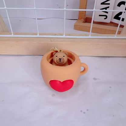 Pop heart keychain