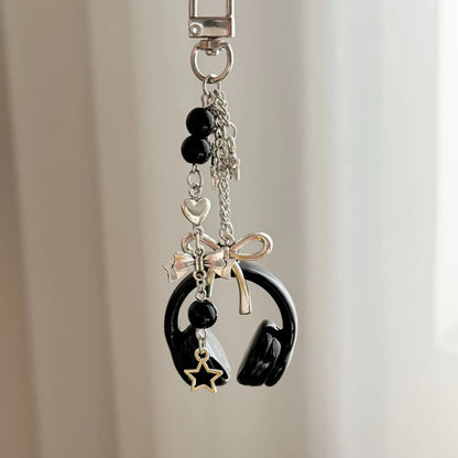 Punk Stars Earphone Keychain