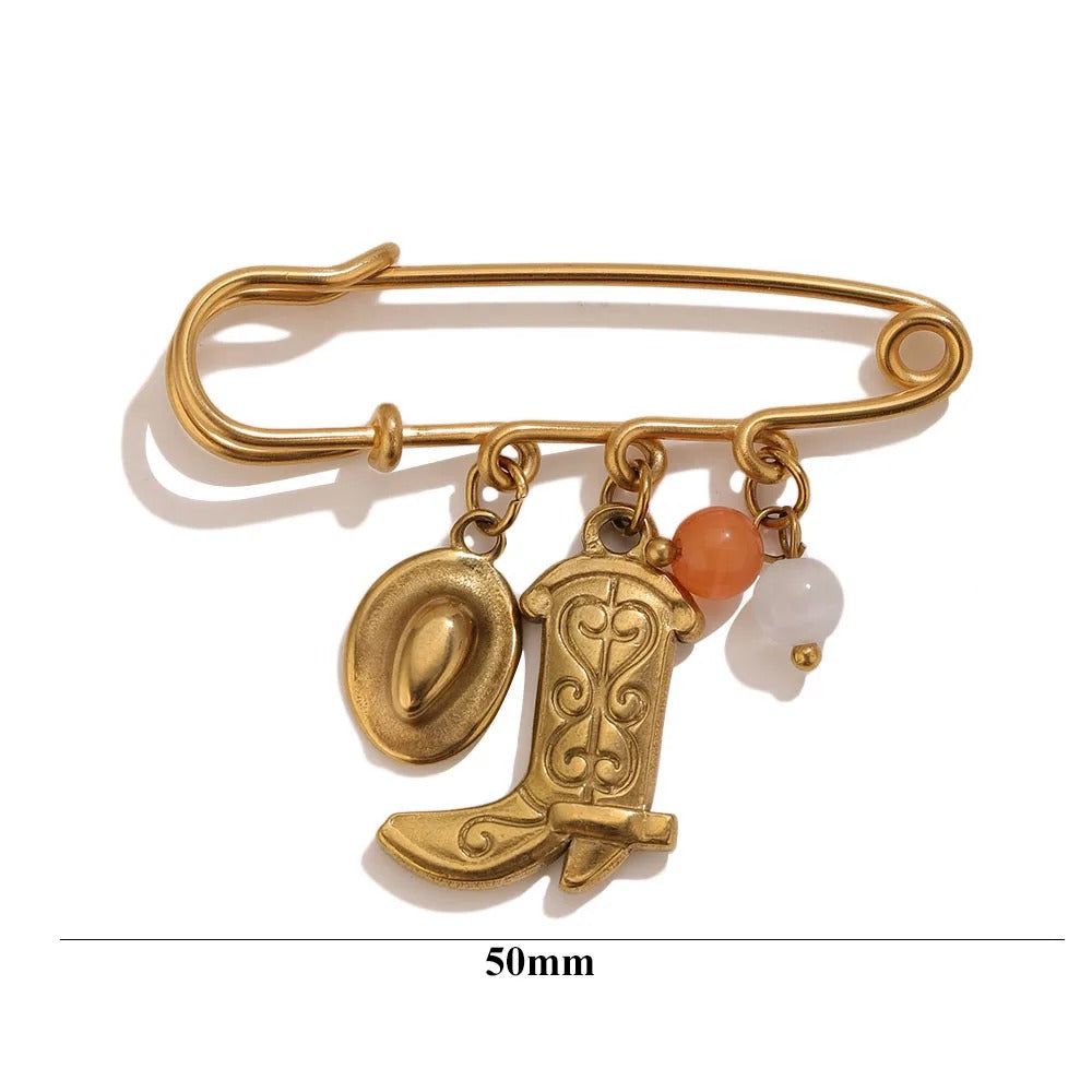Charmed safety pins