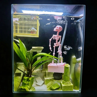 skeleton under water dancer skeleton