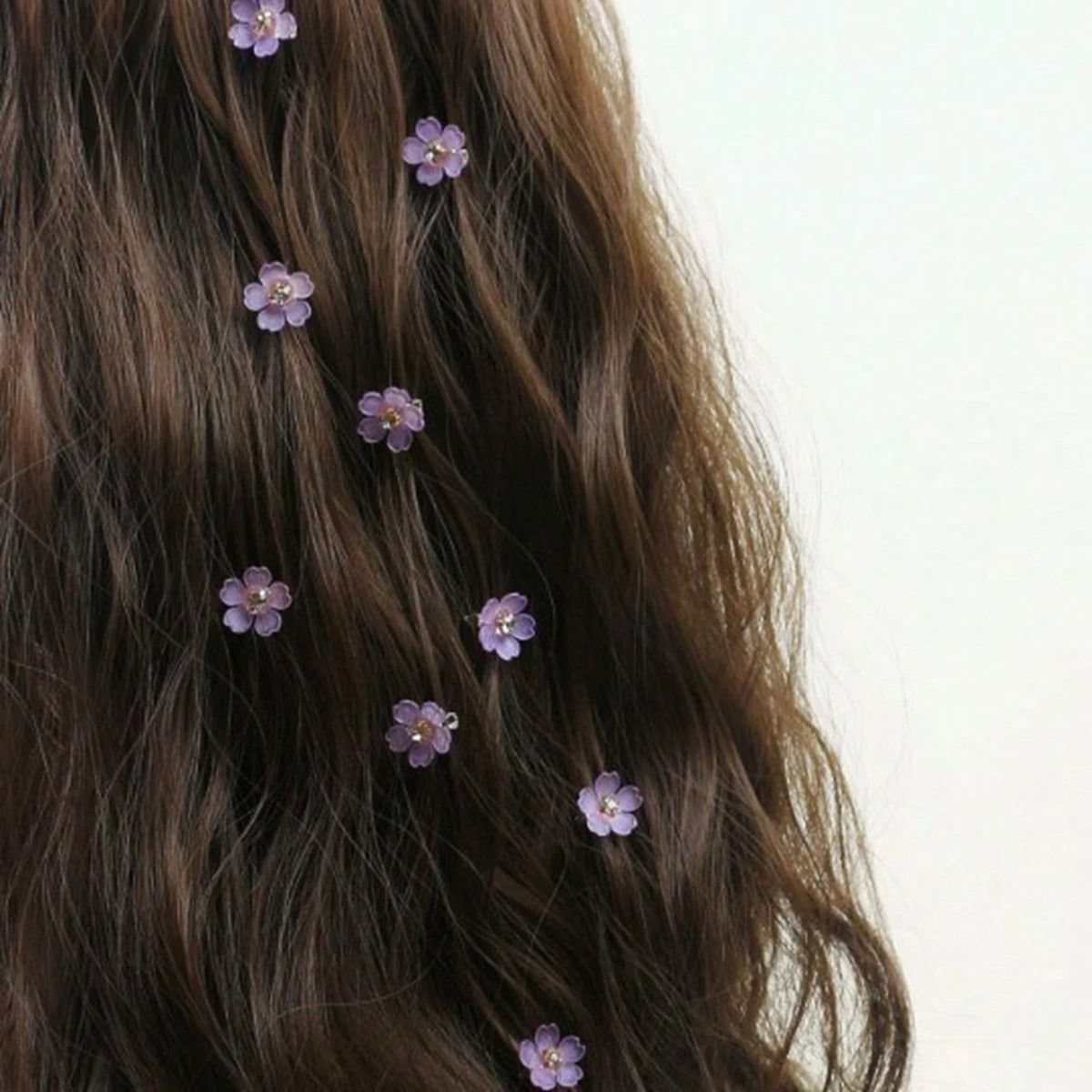 Pearl flower hair pins