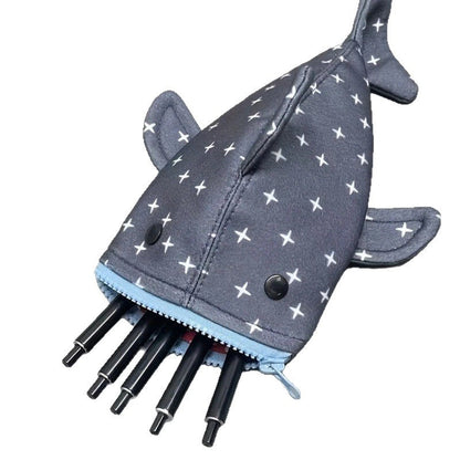 Shark shaped pencil case