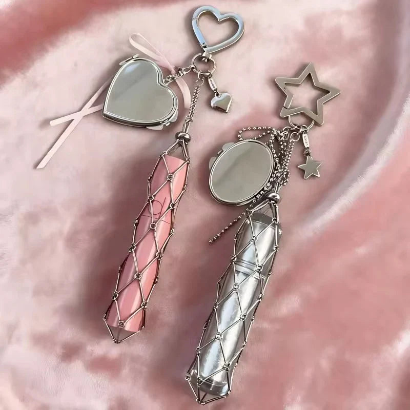 Gen-z cute Lipstick Holder Keychain