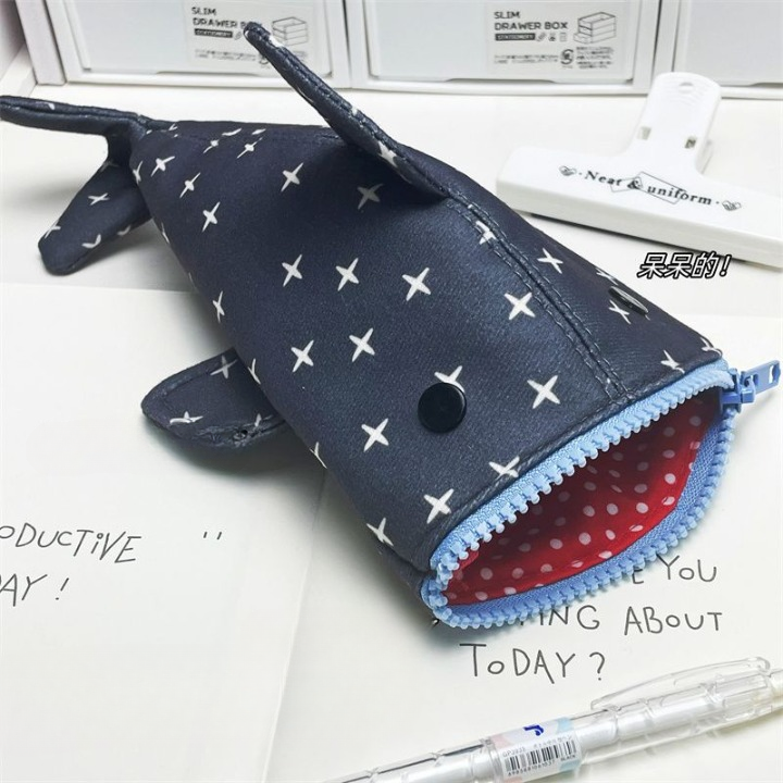 Shark shaped pencil case