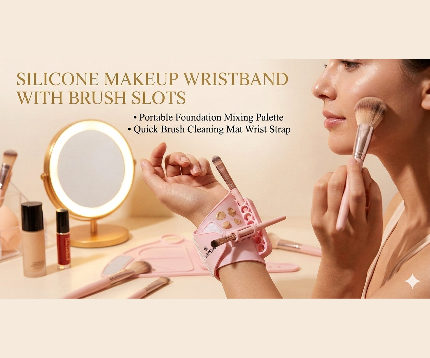 Multifunctional Silicone Makeup Wrist Strap